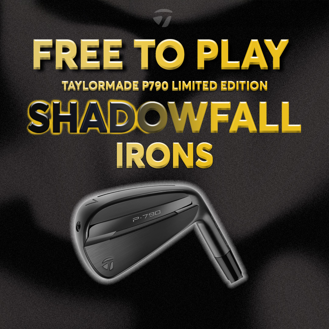 FREE TO PLAY: WIN A SET OF TAYLORMADE P790 LIMITED EDITION SHADOWFALL IRONS 4-PW (WORTH £1479)